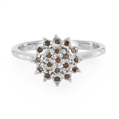 Fancy Diamond Silver Ring