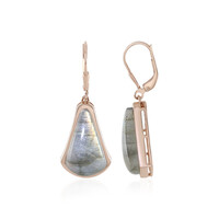 Green Maniry Labradorite Silver Earrings (KM by Juwelo)