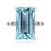 18K AAA Brazilian Aquamarine Gold Ring (AMAYANI)