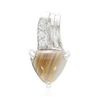 Botswana Agate Silver Pendant
