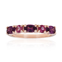Rhodolite Silver Ring