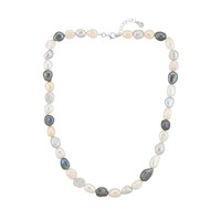 Freshwater pearl Silver Necklace (TPC)