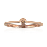 9K SI1 Argyle Rose De France Diamond Gold Ring