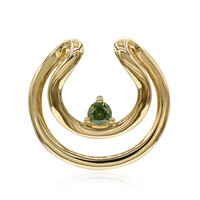9K VS1 Green Diamond Gold Pendant