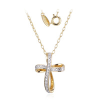 I3 (I) Diamond Brass Necklace (Juwelo Style)