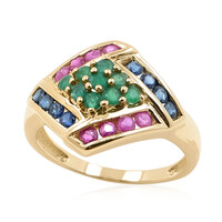 14K Brazilian Emerald Gold Ring