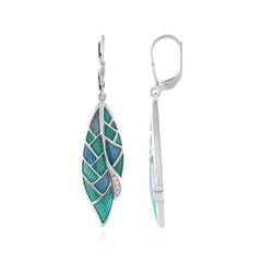Zircon Silver Earrings (Adela Silber)