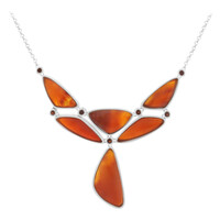 Agate Silver Necklace