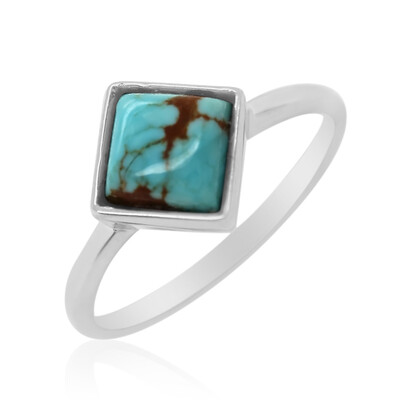 Mine 8 Turquoise Silver Ring (Anne Bever)
