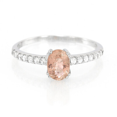 Cuprian Tourmaline Silver Ring