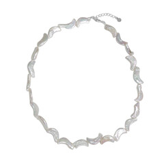 Keshi pearl Silver Necklace (TPC)