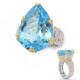 Sky Blue Topaz Silver Ring (Gems en Vogue)