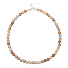 Petrified Coral Silver Necklace