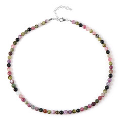 Fancy Tourmaline Silver Necklace
