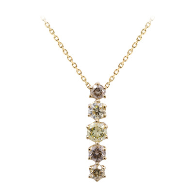 14K SI2 Fancy Diamond Gold Necklace (CIRARI)