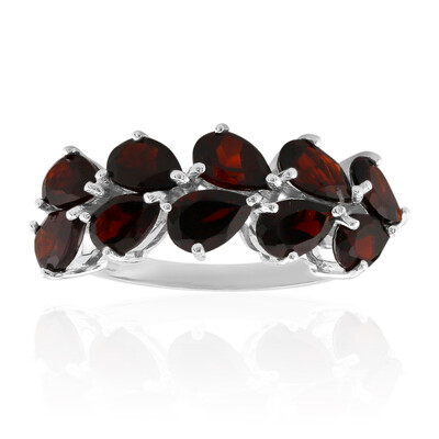 Garnet Silver Ring