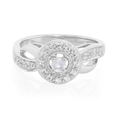 Rainbow Moonstone Silver Ring