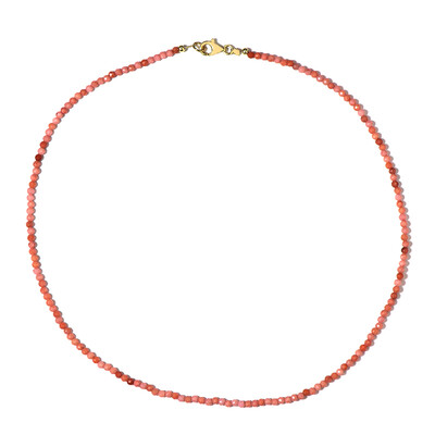 Pink Quartz Silver Necklace