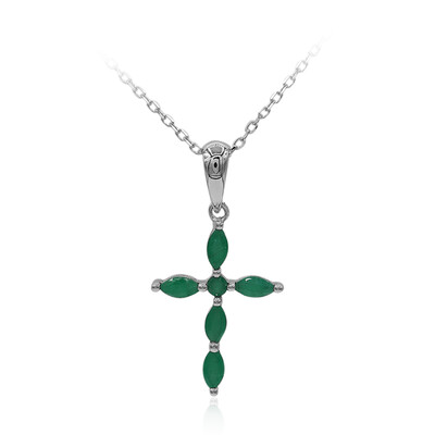 14K AAA Zambian Emerald Gold Necklace