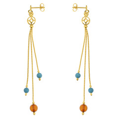 Baltic Amber Silver Earrings