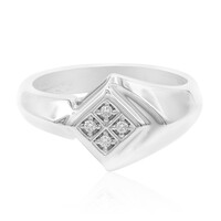 I1 (G) Diamond Silver Ring