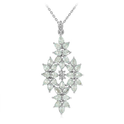 Paraiba Tourmaline Silver Necklace