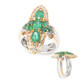 Zambian Emerald Silver Ring (Gems en Vogue)