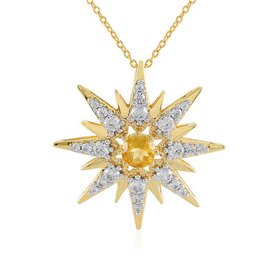 Citrine Silver Necklace