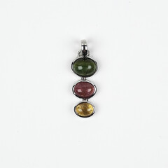 Tourmaline Silver Pendant