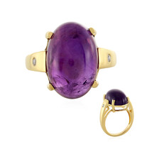 Zambian Amethyst Silver Ring