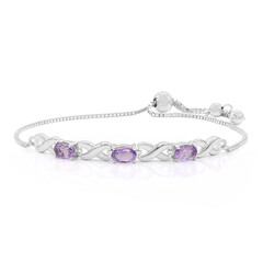 Amethyst Silver Bracelet