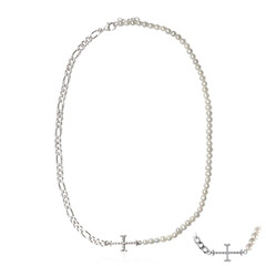 Freshwater pearl Silver Necklace (TPC)