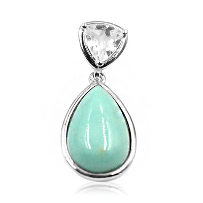 Tyrone Turquoise Silver Pendant