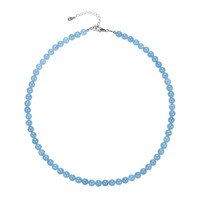 Aquamarine Silver Necklace