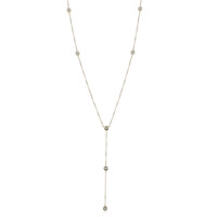 9K Flawless (G) Diamond Gold Necklace