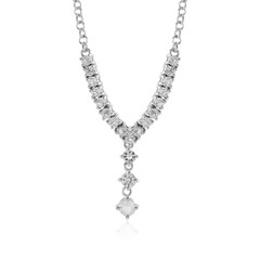 White Topaz Silver Necklace
