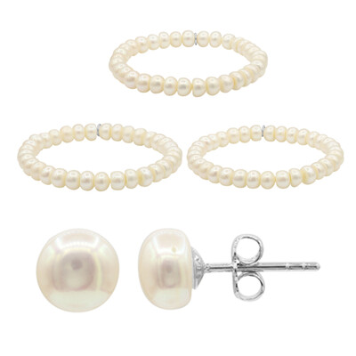 Freshwater pearl Silver Set (TPC)