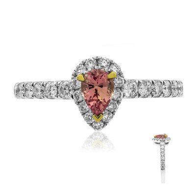18K Padparadscha Sapphire Gold Ring (CIRARI)