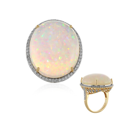14K AAA Welo Opal Gold Ring (AMAYANI)