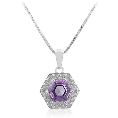 Amethyst Silver Necklace