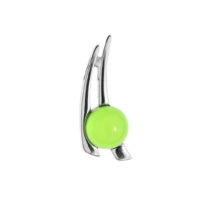 Colombian green Amber Silver Pendant (dagen)