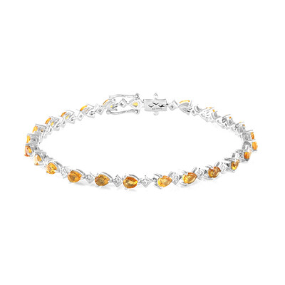 Citrine Silver Bracelet