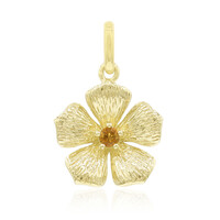 Citrine Silver Pendant