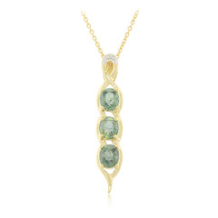 18K Unheated Sapphire Gold Necklace (AMAYANI)