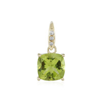 9K Peridot Gold Pendant