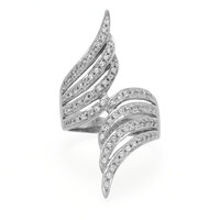 White Sapphire Silver Ring