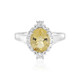 Yellow Beryl Silver Ring (Adela Silber)