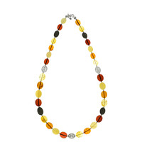 Baltic Amber Silver Necklace