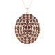 Mozambique Garnet Silver Necklace