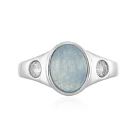 Aquamarine Silver Ring